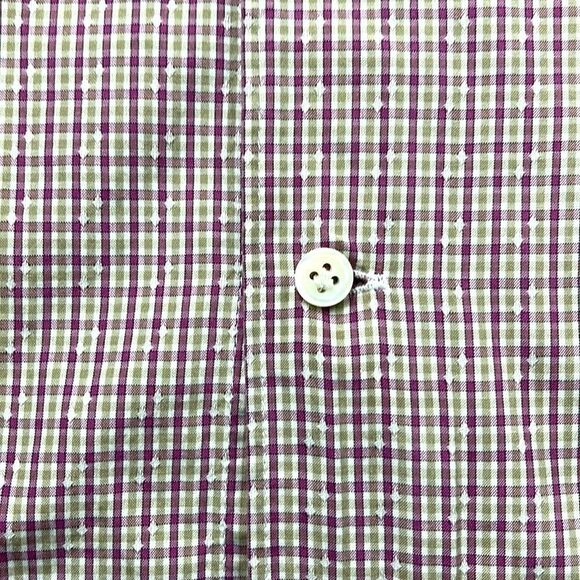 Peter Millar Shirt Mens Extra‎ Large XL Pink Tan Long Sleeve Button Down Shirt - Picture 6 of 10
